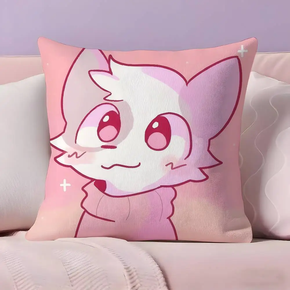 Cute Cat B-Boykisser Pillow Case Pillowcase Ultra Soft Skin Friendly Fabric Cloud Like Comfort & Concealed Zipper 3
