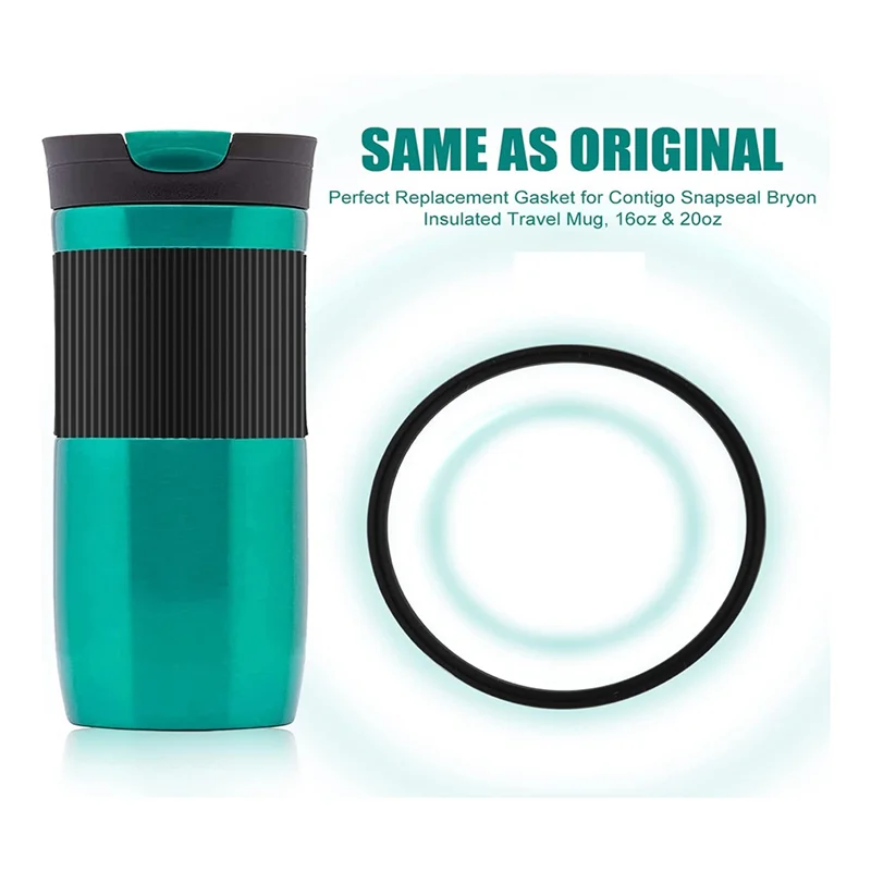 M17K 10 pezzi guarnizioni di ricambio per coperchio in gomma compatibili 16 e 20 Oz guarnizioni in gomma a prova di perdite guarnizioni del coperchio di ricambio per tazze Contigo