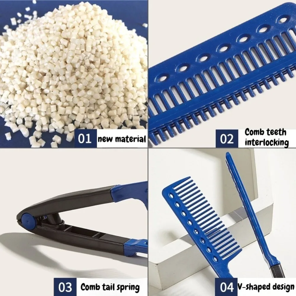 1/2pcs Folding V Type Hair Straightener Brush DIY Hairdress Tool Hairdressing Combs Natural Hair Styling Curling Comb Hair