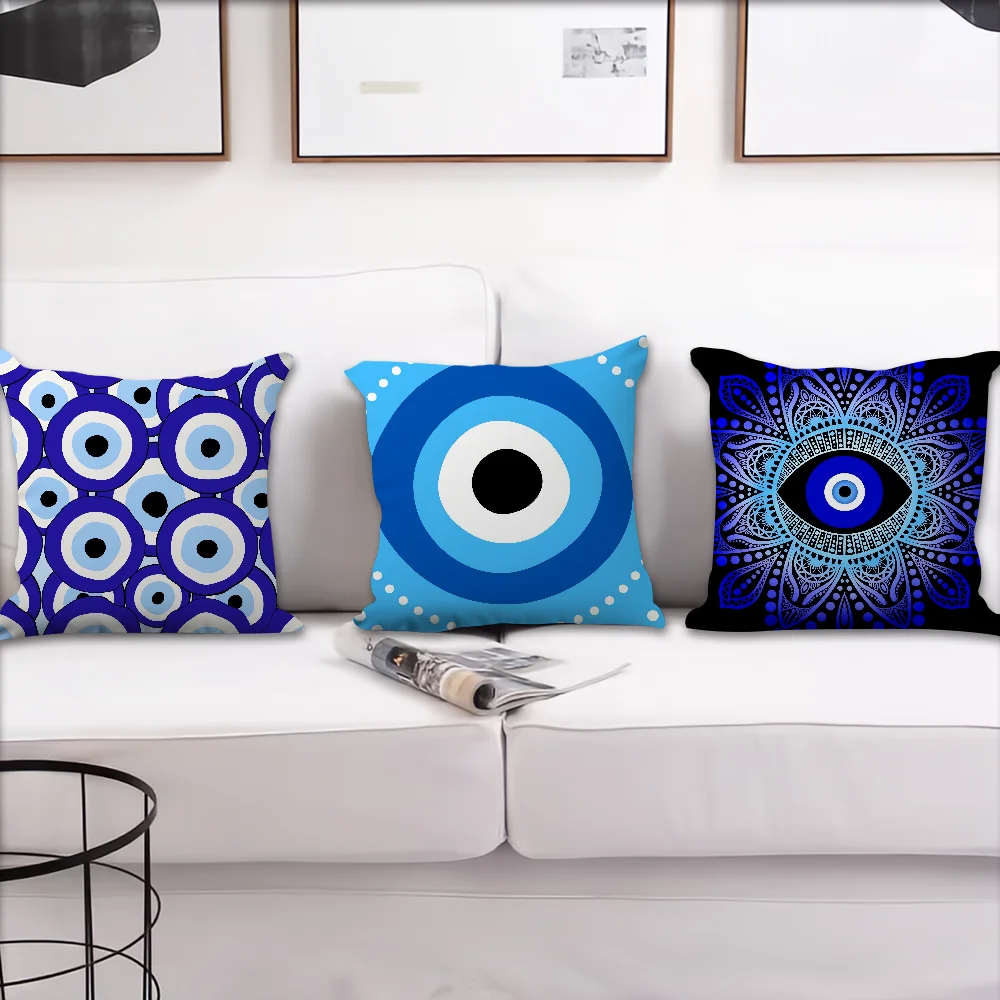 غطاء وسادة ناعم مريح من Nazar للأريكة وغرفة المعيشة الفنية وديكور المنزل وأغطية العين الواقية