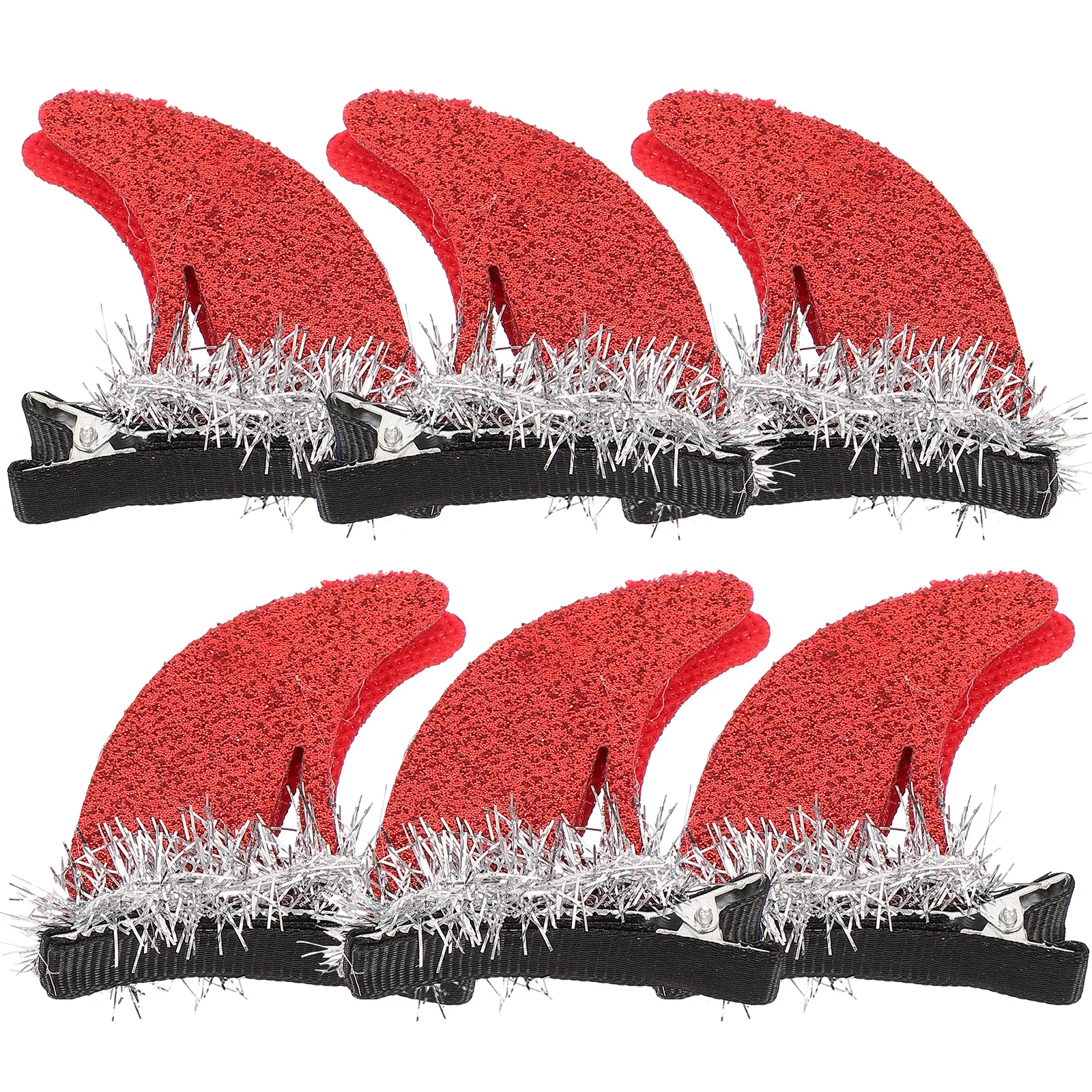 

3 Pairs Horn Hair Clips for Girls Halloween Felt B Decorations Angle Headwear Costume Accessories