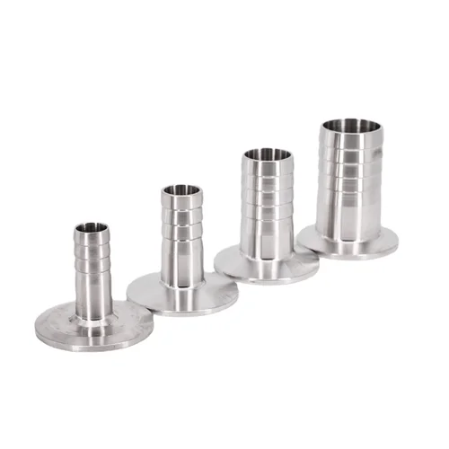 Imagen 2 del producto 6 8 10 12 14 16 19 25 32 38 45 51mm espiga para manguera x 0,5 ""1"" 1,5 ""2"" Tri abrazadera SUS 304 316L accesorio sanitario de acero inoxidable Homebrew