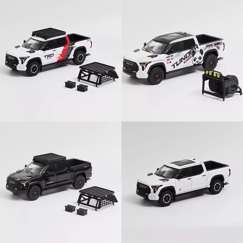 

GCD 1:64 Scale Toyota Tundra SUV Off-road Pickup Truck Simulation Alloy Car Model With Accessories Collectible Souvenir Gift
