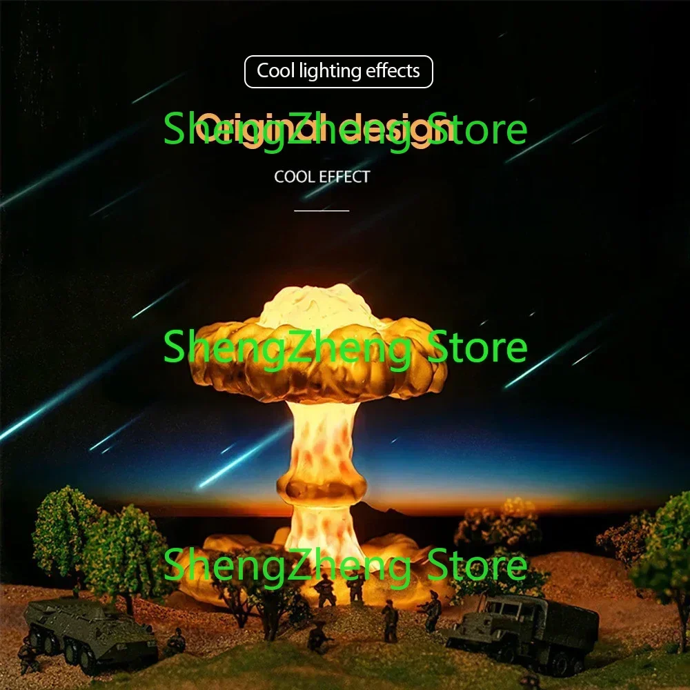 

Nuclear Explosion Mushroom Cloud Creative Decorative Lamp Collection Gift Atomic Bomb Nuclear Bomb Cloud Mist