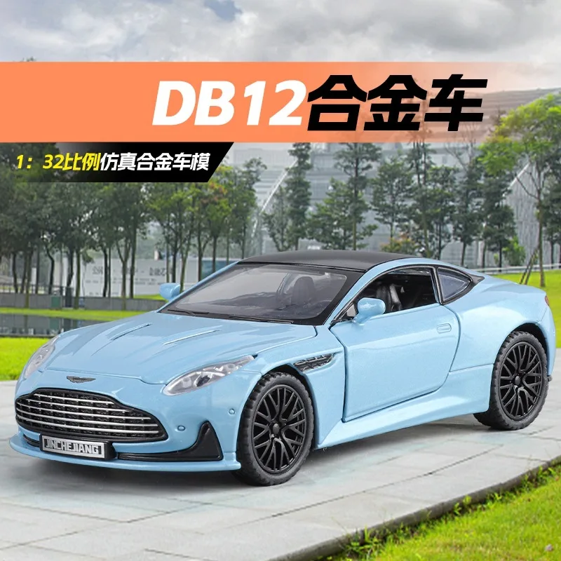 

1:32 Martin DB12 Simulation Sports Car Model Sound and Light Pull Back Toy Gift Diecast Alloy Car Model Collectible