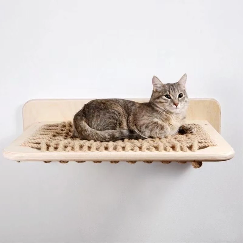 

35x28cm Cat Hammock Hanging Bed Wall Mounted Cat Pet Bed Mat Durable Practical Climbing Frame Wall Platform Cat Kitty Sofa