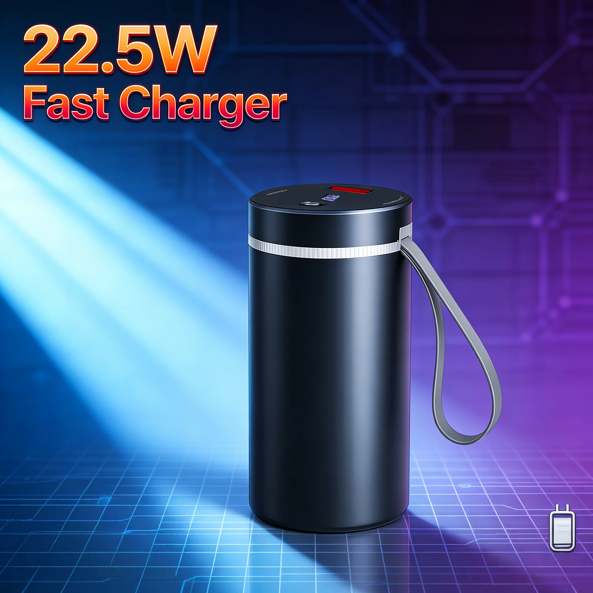 

Металлический корпус Power Bank для ячейки 46950, Space Grey Q95, быстрая зарядка 22,5 Вт (без аккумулятора)