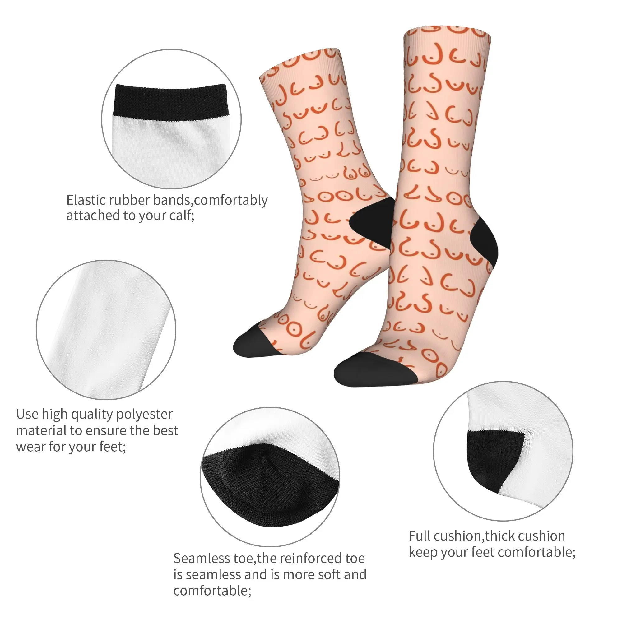 Stoking dalam berbagai ukuran, Kaus Kaki Unik, Kaus Kaki Pasangan, Kaus Kaki Hangat Lembut, Kaus Kaki Musim Dingin, Kaus Kaki Motif Lari Anti Selip, Kado