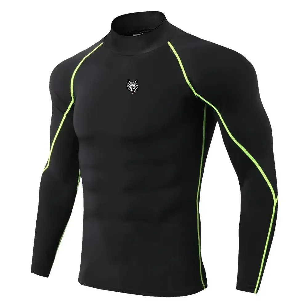 Men Sport T-shirt Quick Dry Bodybuilding Running Shirt Long Sleeve Compression Top Gym T Shirt Men Fitness Tight Men Underwear view 2