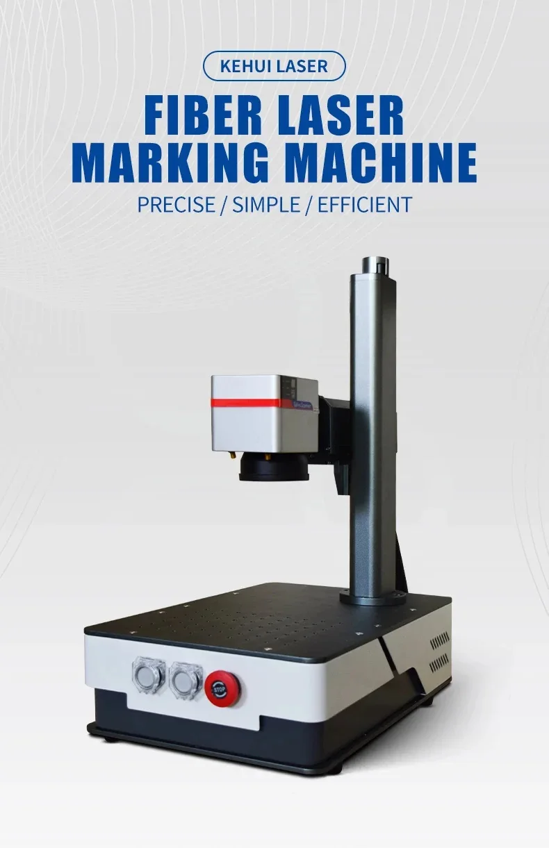 Portable LightburnJpt Raycus 30w 50w 60W 100W Mopa Fiber Laser Color Marking Engraving Machine on Jewelry Ring Necklace Metal