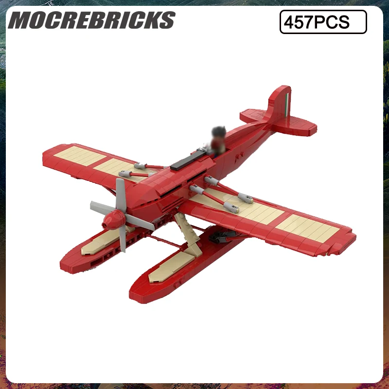 

Military Series WW II MACCHI MC72 The Most Iconic Aircraft Building Block Model Set DIY Children's Toys Christmas Gifts