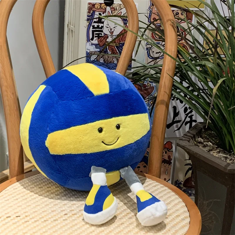 5pcs Wholesale Basketball Football Volleyball Rugby Volleyball Football Plush Toys Grab Doll Birthday Wedding Gift