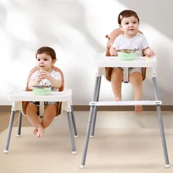 Children's High Dining Chair for Home Use, Dinner Plate Removable Baby Chair, Baby Hotel Anti-tip Dining Chair, Adjustable Chair