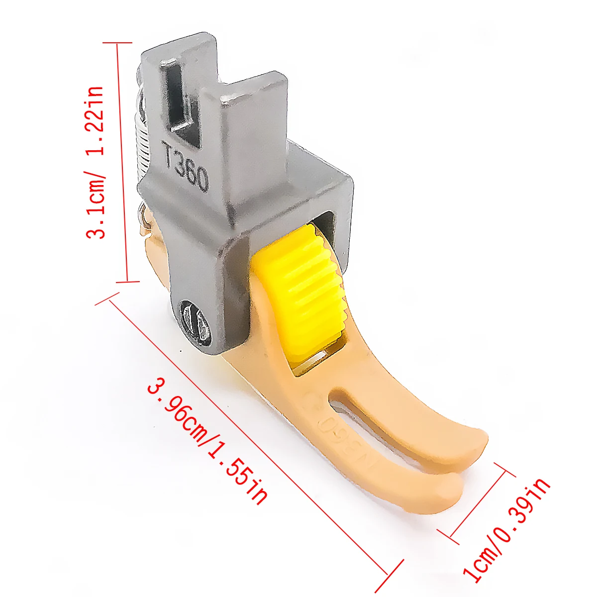 New flat car with wide seam T360 PTFE zipper presser foot 0.3 left narrow right wide roller presser foot