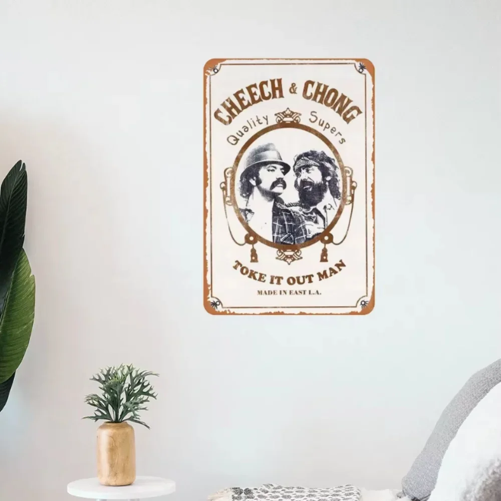 ملصق معدني لفيلم رائع من Cheech and Chong Zig Zag علامة معدنية مقاس 8 × 12 بوصة رائعة لتزيين غرفة المشجعين إضافة ريترو فلاير #1
