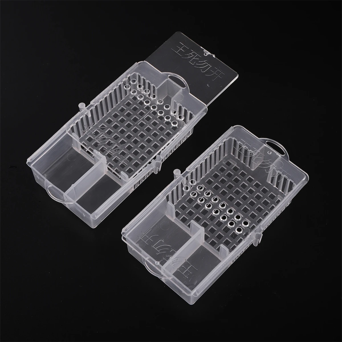 Transparent Queen Bee Cage Mailing Queen Special Multi-Functional Plastic Box Anti-Queen Bee Escape Frame Beekeeping Tools 4Pcs