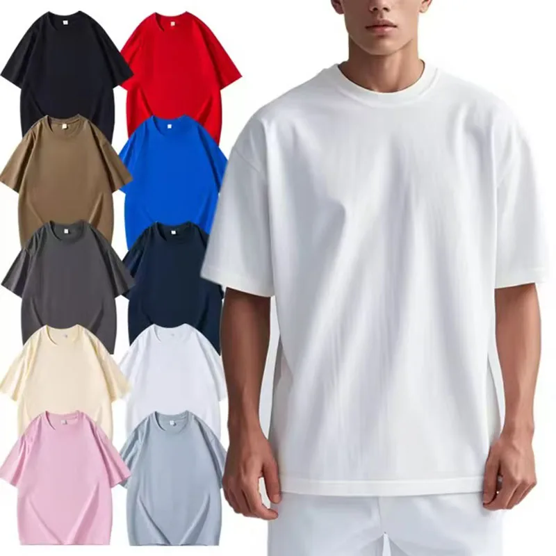 grams heavyweight drop-shoulder short-sleeved T-shirt suitable for both men and women