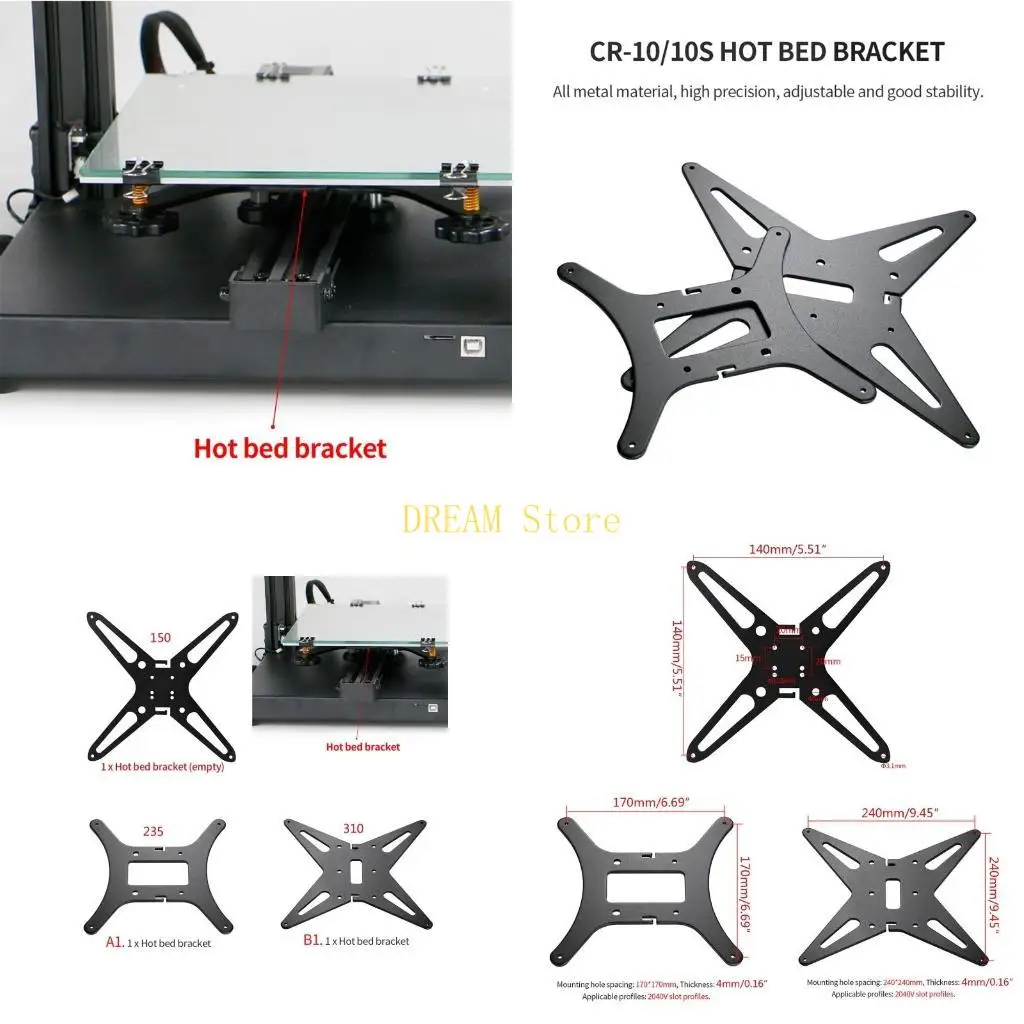 3D Printer Part YAxis Carriage Printing Platform Support YAxis Stand Assemble Best Sale