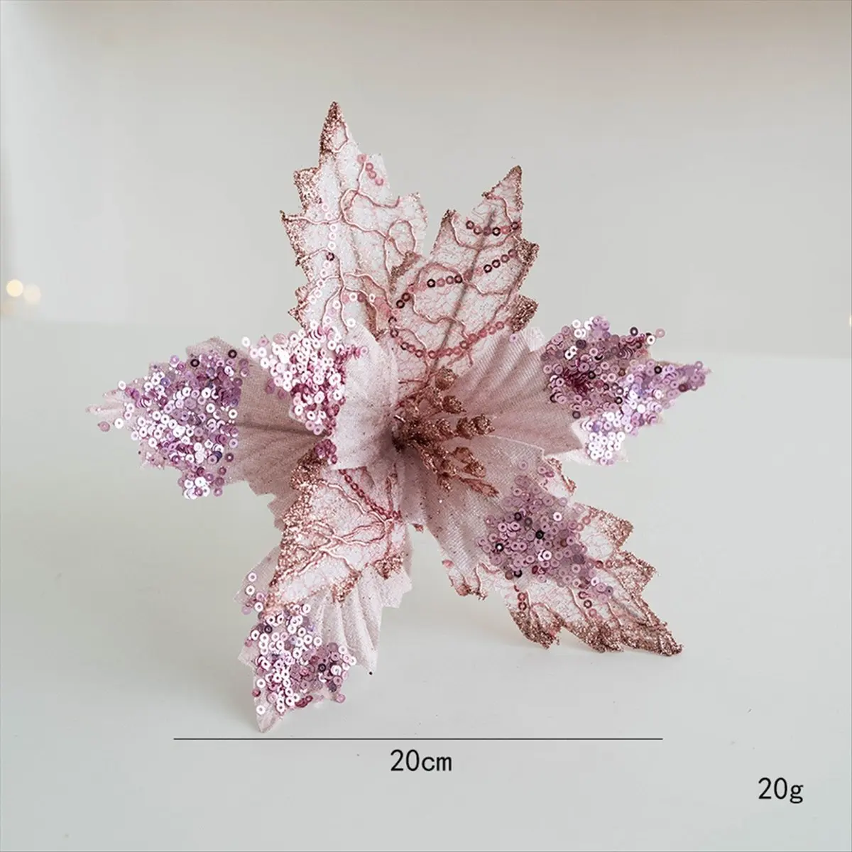 A08I Large Artificial Christmas Flowers Decorating Christmas Tree Ornaments Christmas Tree Decorations A