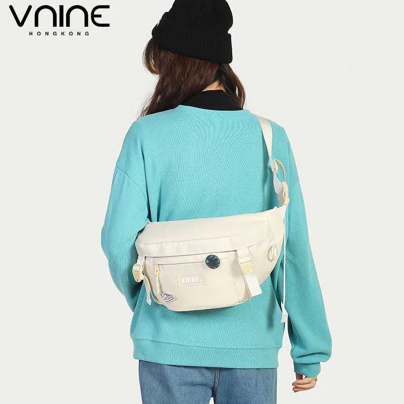 VNINE Men\'s and Women\'s Youth Fashion Crossbody Bag Ultra Light Commuting Large Capacity Storage Bag Versatile Casual