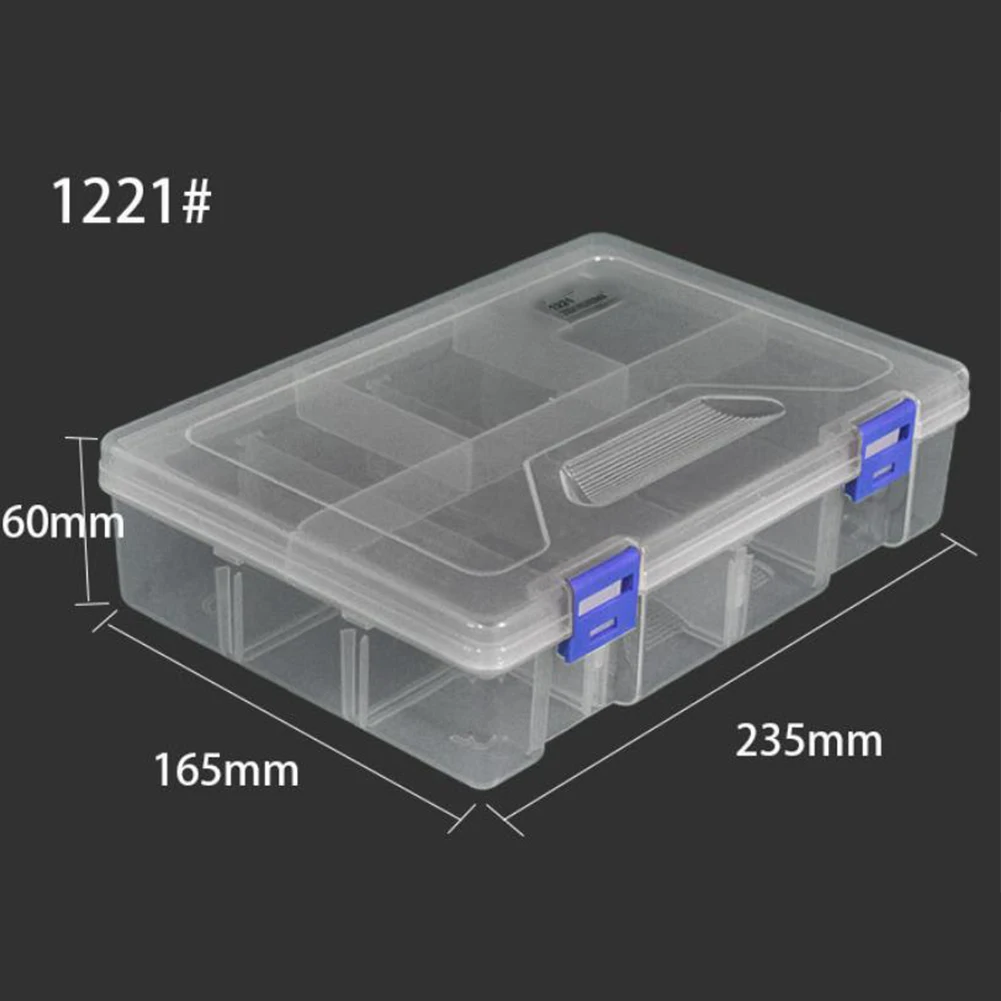 Jewelry Storage Storage Box Home Organization As Show Clear Compartment Organizer Storage Box Dustproof Feature Large Capacity
