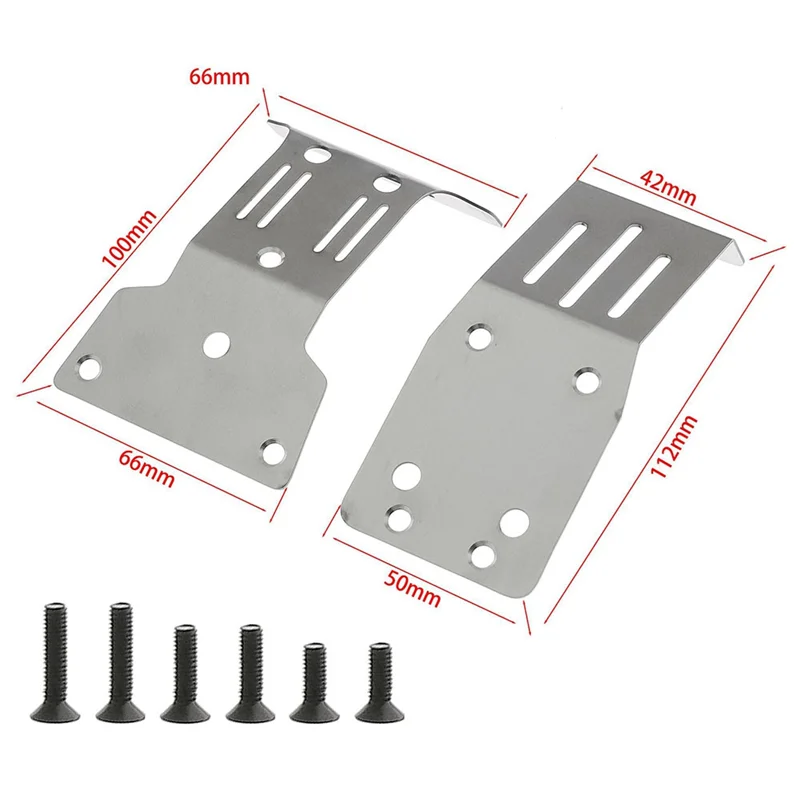 YSUN-RC actualización de coche placas protectoras inferiores delanteras y traseras del Kit de marco para TAMIYA 1/10 Fighter NXGEN DT04 accesorios de coche RC
