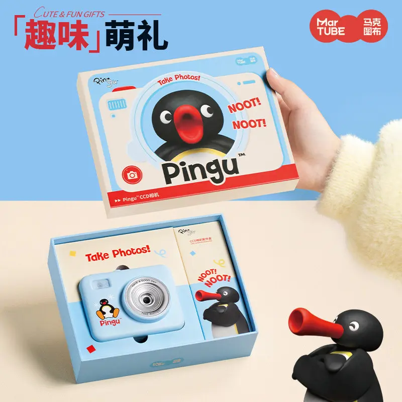 Martube Pingu Ccd Camera Flip Cover Portable Camera 2.8 Inches 100w Pixel 6x Zoom Led Fill Light Selfie Photography Camera Toys view 3