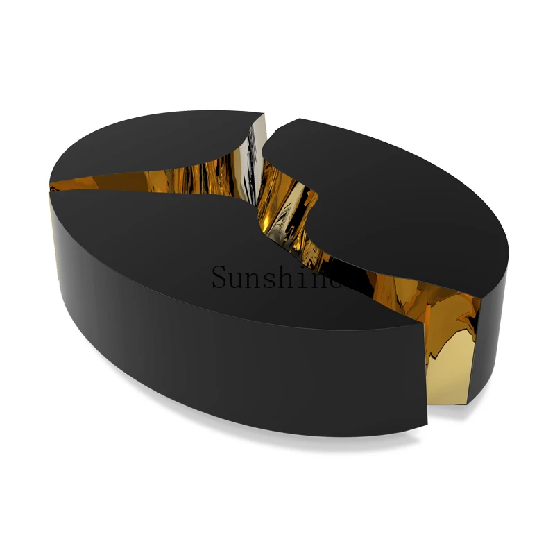 

Light luxury crack combination coffee table simple creative small apartment special-shaped tea table