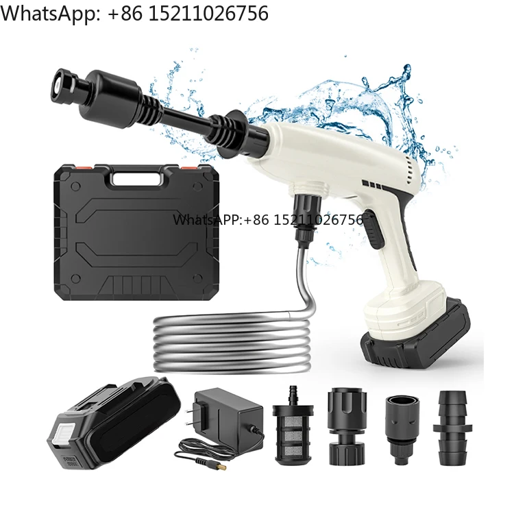 

Portable High Pressure Powerful Car Washer Rechargeable Battery Automatic Car Washing Machine Wireless Jet Foam - for Car