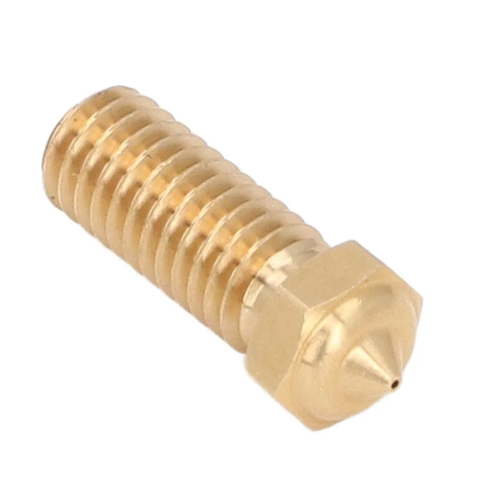 5PCS Brass Material 3D Printer Nozzle 0.4mm Diameter Precision Nozzle Brass Extruder Nozzle for QIDI X Max3 Smart3 Plus3