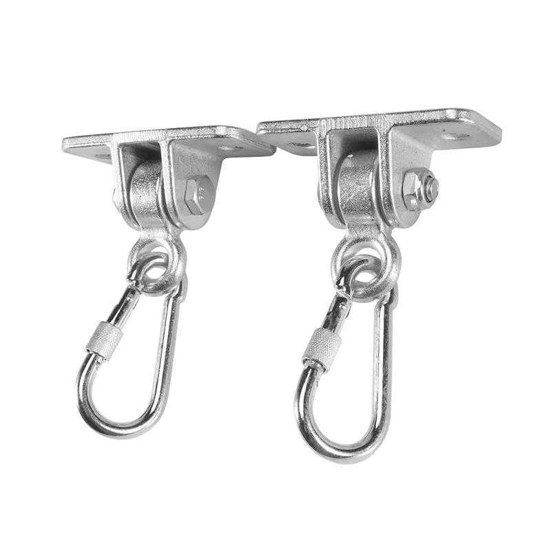 

ABZW Locking Snap Hooks Heavy Duty Swing Hook Hangers Seat Trapeze Sets Static Tension 5000 Lb Capacity