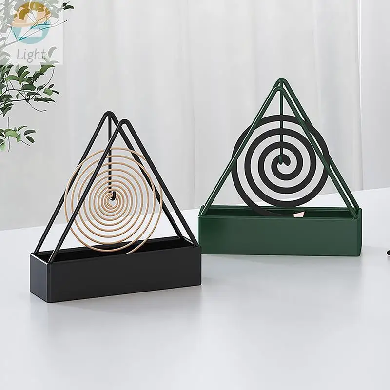 Iron Mosquito Coil Holder Incense Holders Coil Incense Burner Frame Modern Repellent Incense Rack for Household Bedroom Patio