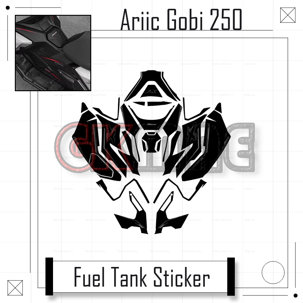 

For Ariic Gobi 250 Gobi250 2025-2026 Motorcycle Modified Anti-Slip Fuel Tank Sticker Car Body Scratch Protection Sticker