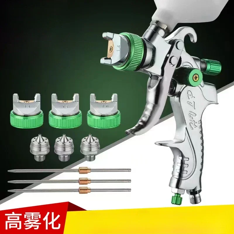 Pneumatic Spray Gun Automotive Sheet Metal High Atomization Spray Gun Pot Type Topcoat 1.4/1.7/2.0mm