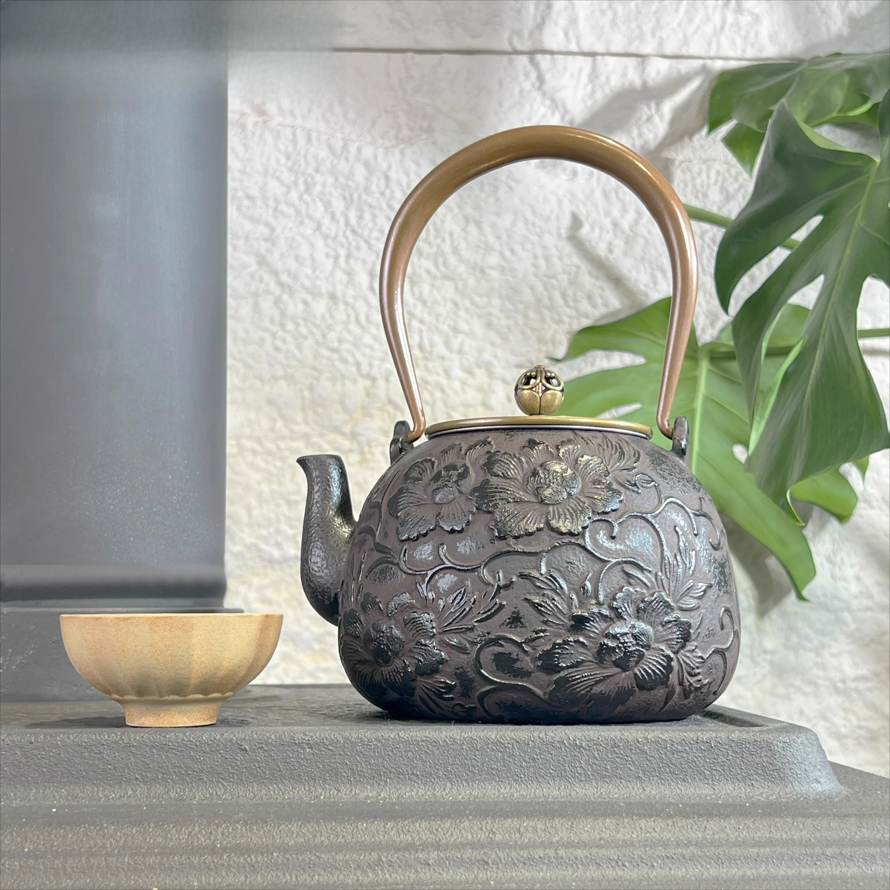 

Peony iron pot European combustible wood fireplace special accessories