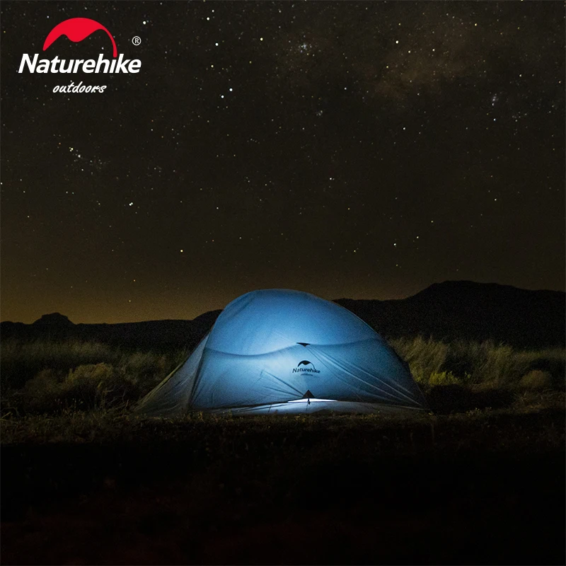 Imagem -06 - Naturehike Cloudup Série Ultraleve Caminhadas Tenda 20d 210t Tecido para Pessoa com Mat Tenda Quente Nh18t010-t 1