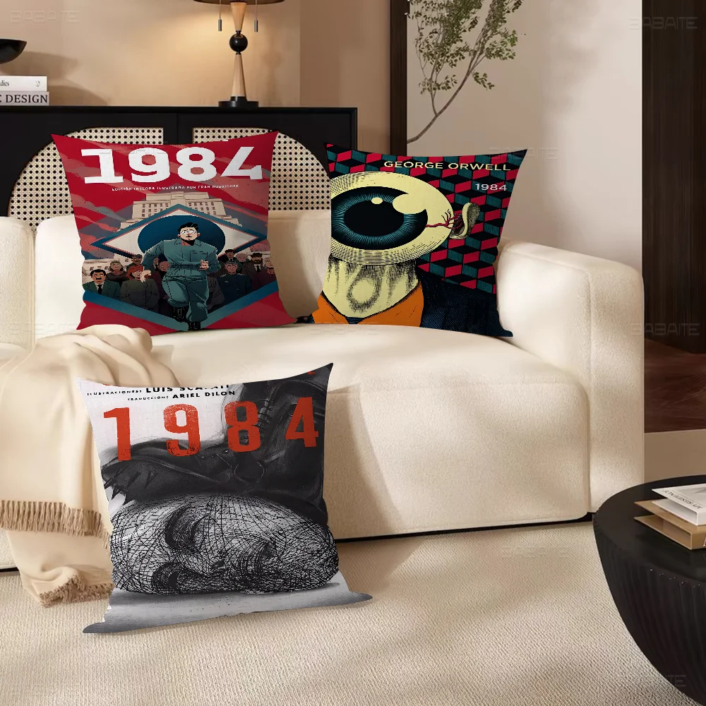 

1984 George Orwell Pillow Cushion Cover Pillowcase Living Room Sofa Home Decor Customized