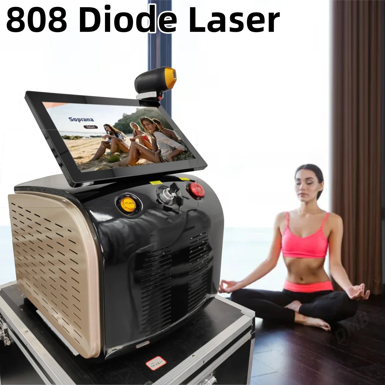 

Professional Beauty Salon Diode Laser Hair Removal Machine 808nm Laser Painless Penetration Skin Permanent Hair Removal Machine