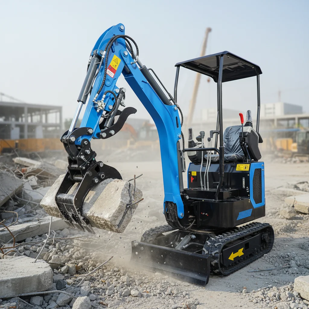 

1.5Ton 1.8Ton Compact Mini Excavator Crawler Type Diesel Engine Multifunctional Micro Digger With Cabin Factory Price