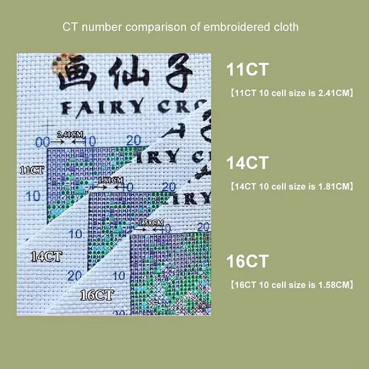 ZZ4801 Sweet Sleeping Girl 11CT 14CT 16CT DIY Stamped Cross Stitch Kit Embroidery Needlework Set Home Decor Gift view 5