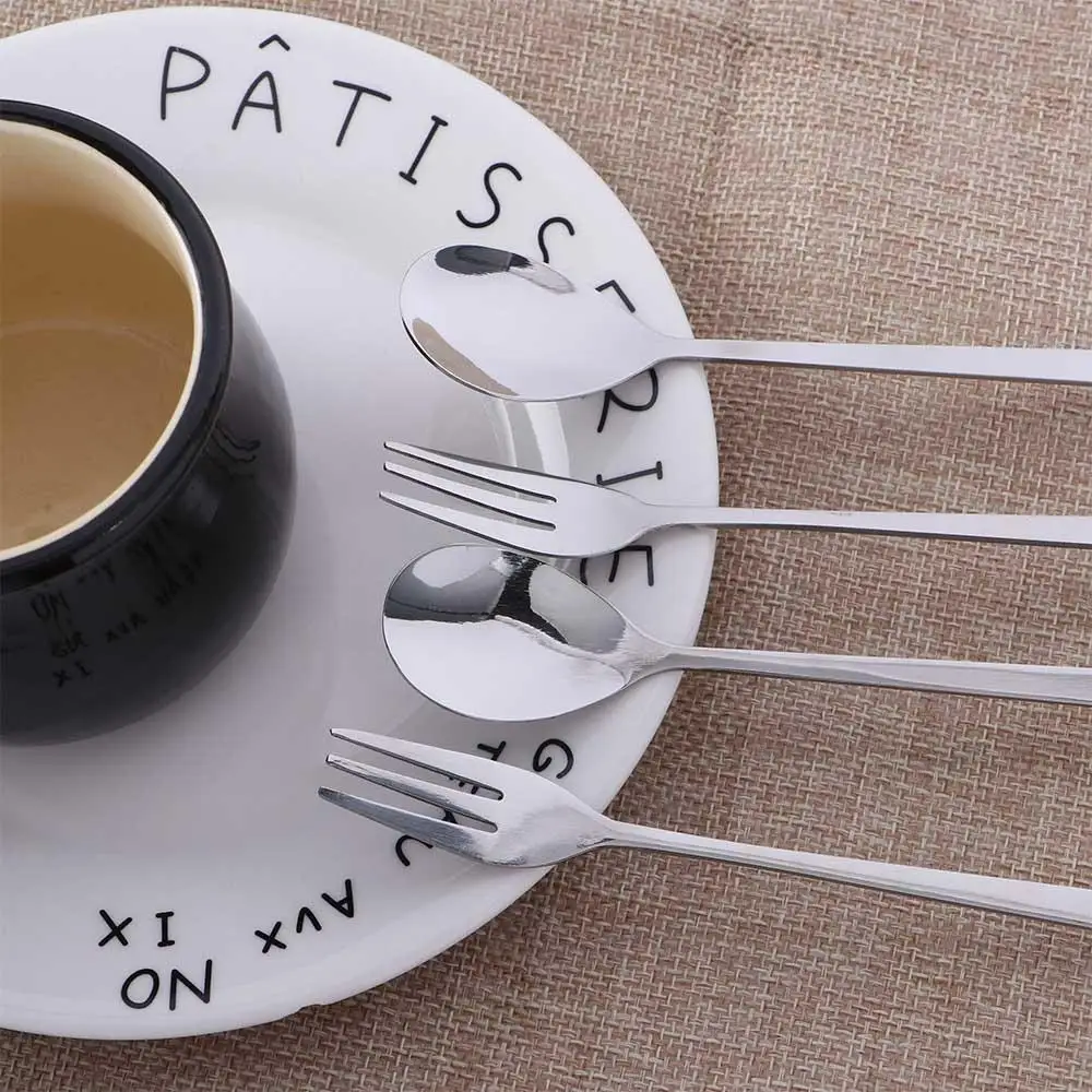 Home Cake Stainless Steel Tableware Cute Animals Stirring Tool Cat Dessert Spoon Coffee Stirrer Tea Spoons