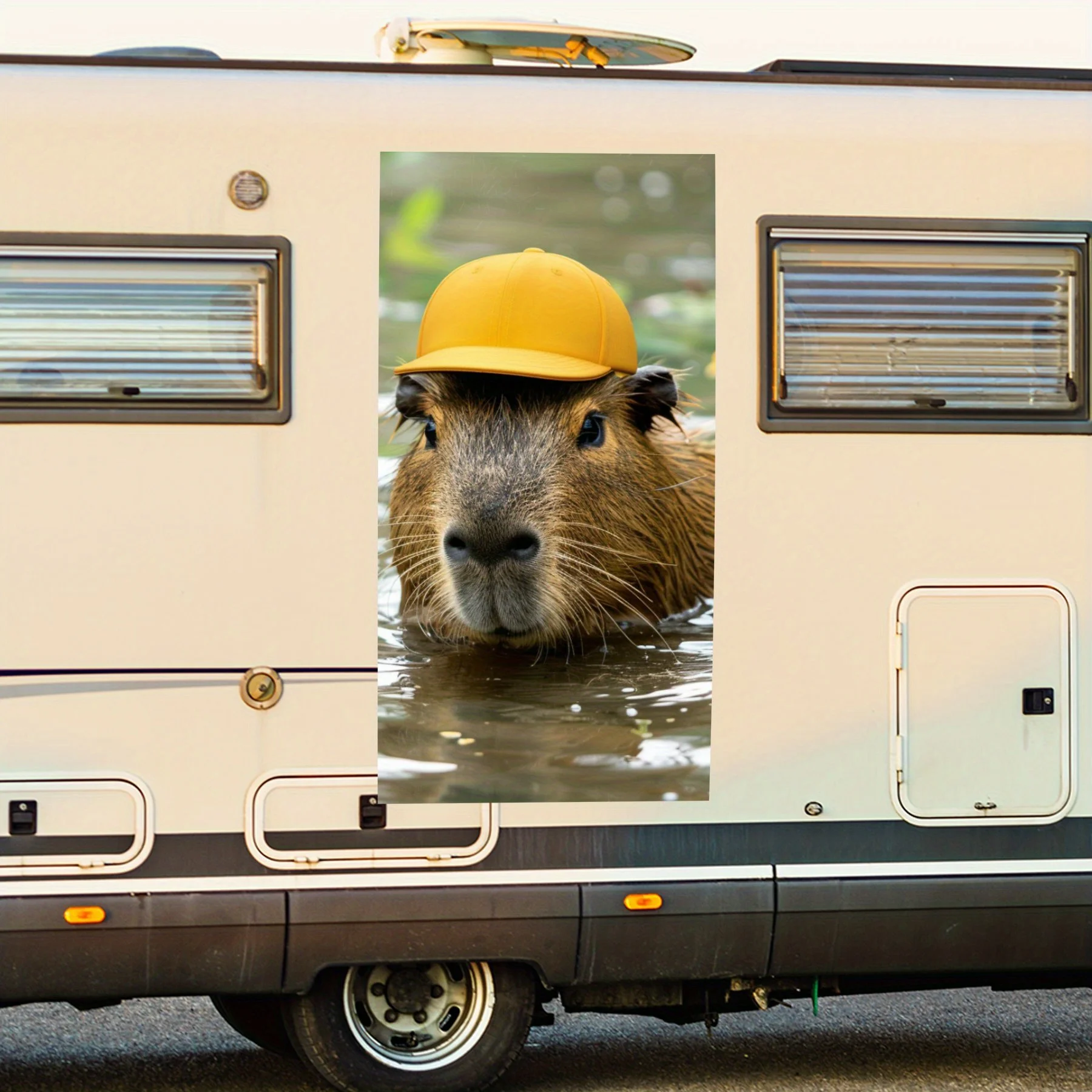 

Cute Capybara Car Sticker,Vinyl Decal for motorhome car door, Waterproof Self-Adhesive Vinyl Stickers, Decoration Protection Aut