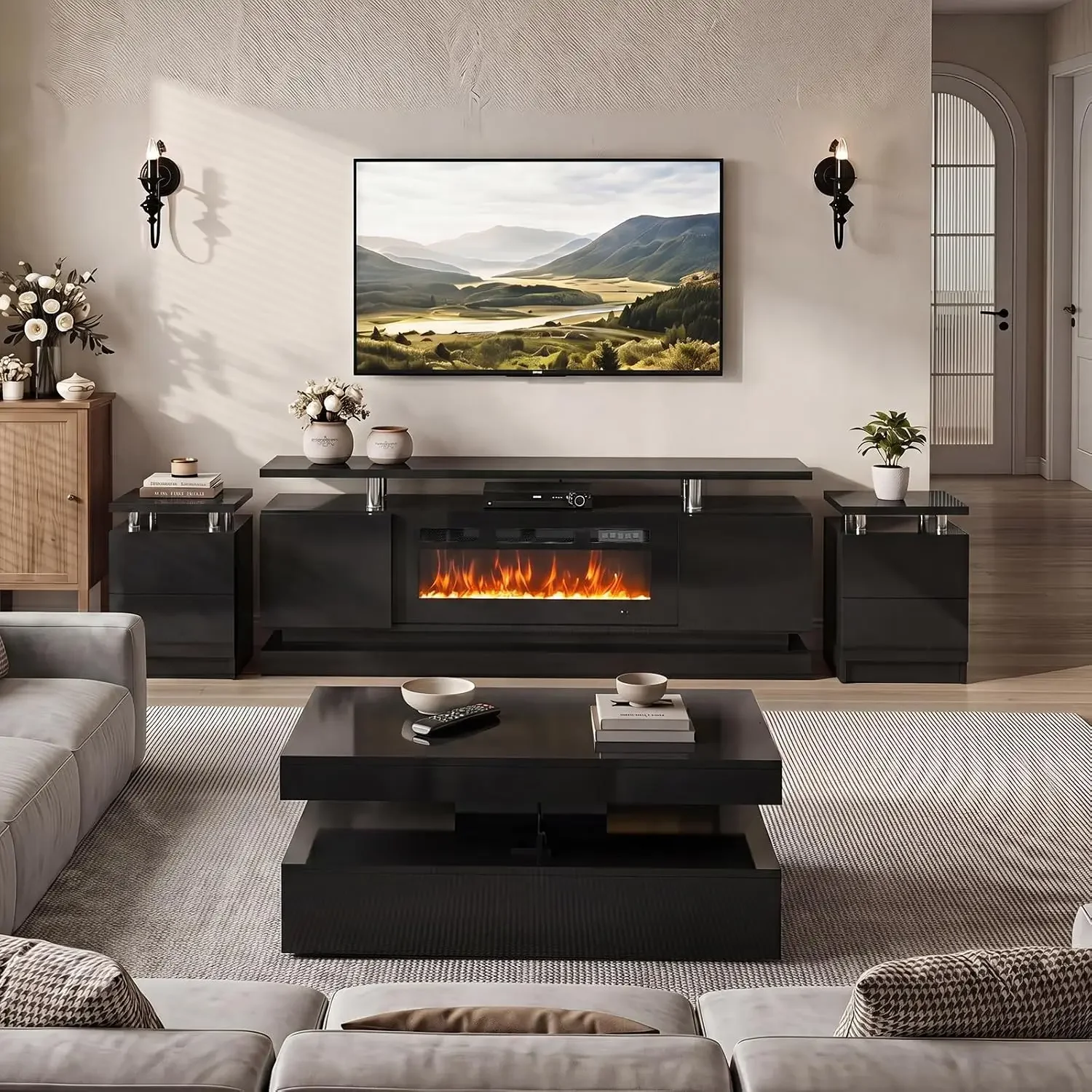 Durable Fashionable Elegant Smooth Coffee Table Refined Polished Convenient Classic Coffee Table Table Salon Wood Furniture