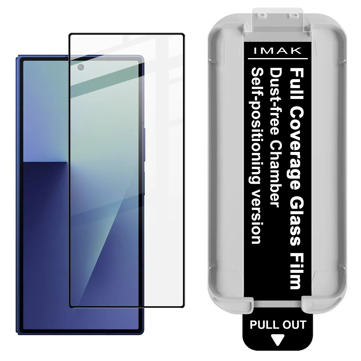 

IMAK Pro+ Tempered Glass For Samsung Galaxy Z Fold 4 5 6 7 W26 5G Dust-free Chamber Locator Film