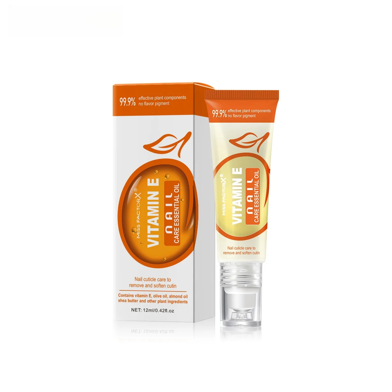 Ongles à ongles à la vitamine E, huiles essentielles pour soins du cuir mort 12 ml contenant une variété de composants végétaux efficaces, perle roulante massa