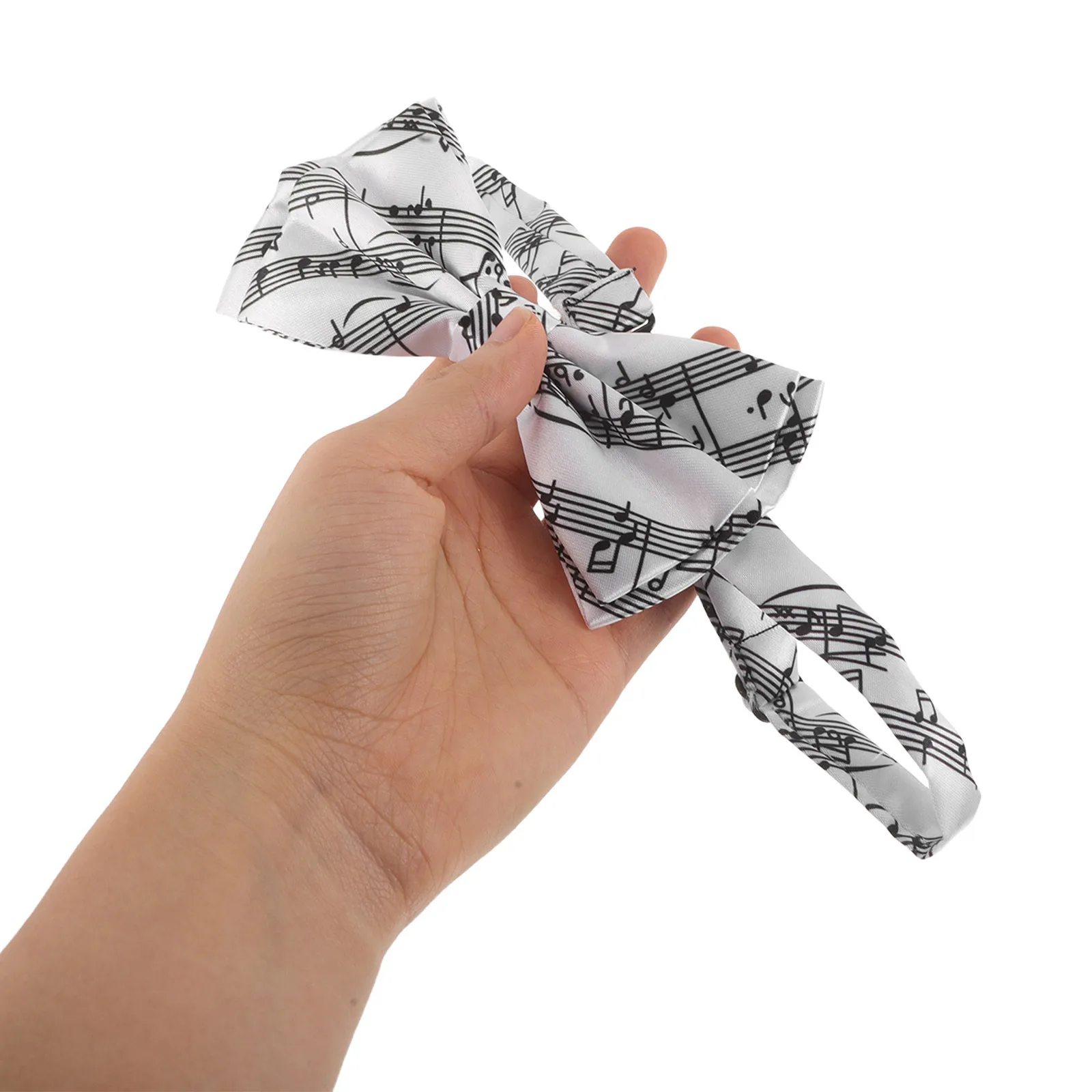 

3Pcs Music Bow Tie Pre-Tied Piano Key Pattern Clip on Bow Tie for Business Wedding Party Festival Performer Music Note Accessory