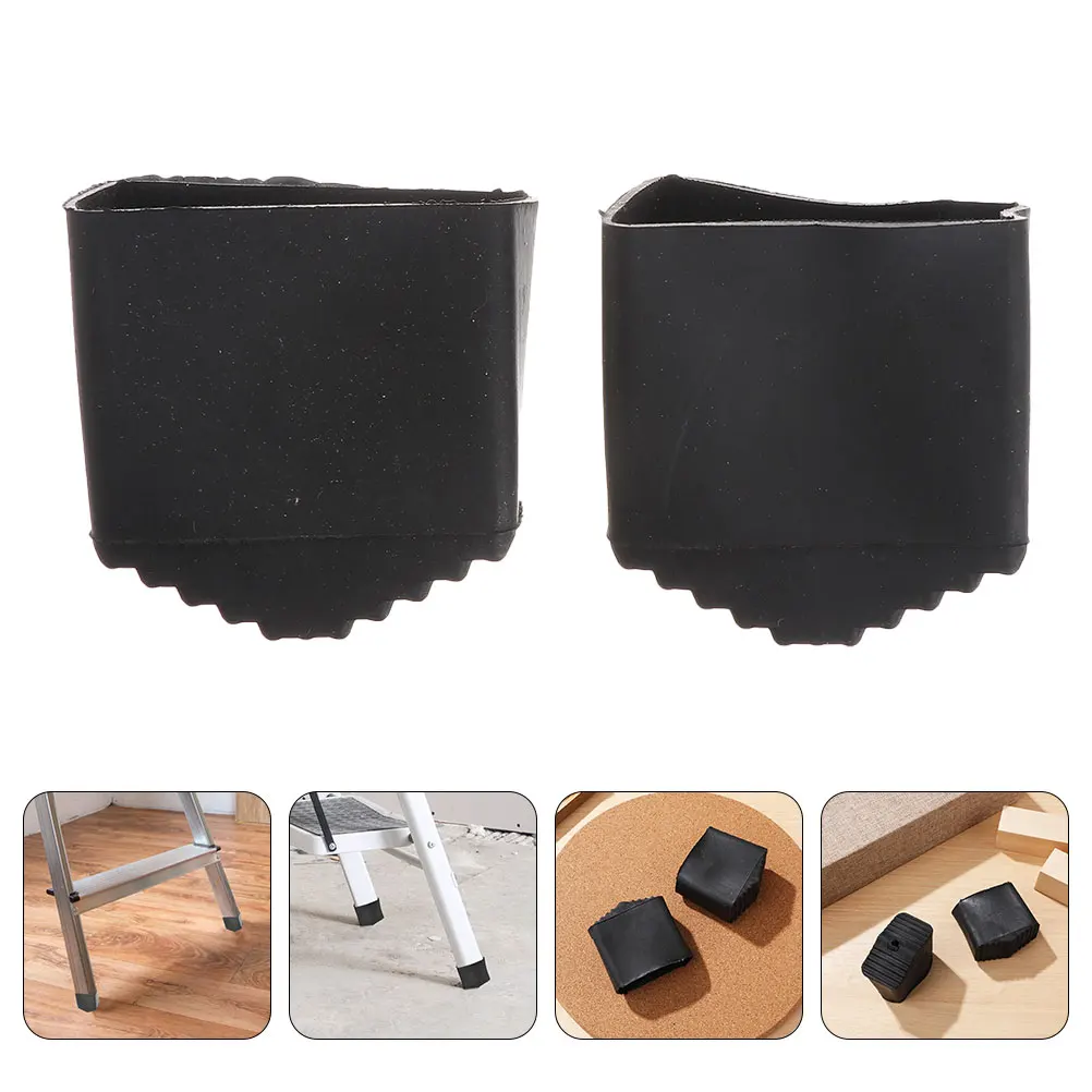 

4pcs Step Rubber Non Slip Feet Pads Folding Ladder Leg Protective Caps Safety Extension Covers Accessories Ladder Anti Slip Pad