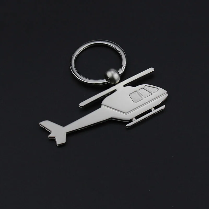 Helicopter key chain  stainless steel Keychain Car Key Chain  aircraft modeling Key Ring Birthday Gift For Man Women #17145