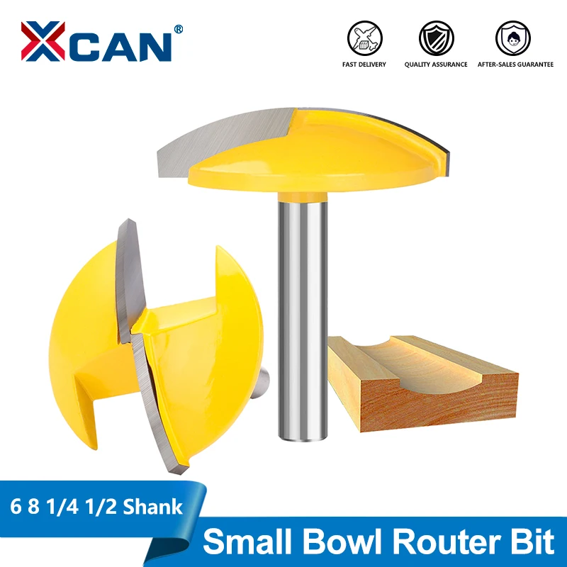 

Фреза XCAN, 1 шт., 6/8 мм, хвостовик 1/4-1/2 дюйма, малая чашеобразная, с плоским дном, для обработки дерева