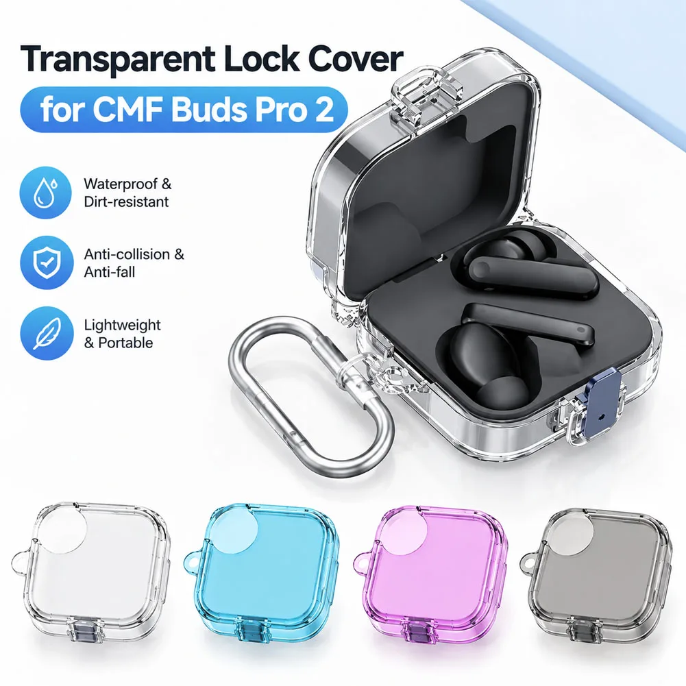 Universal Bluetooth Earphones TPU Protective Case For CMF Buds Pro 2 Clear Solid Color Anti-Scratch TPU Case